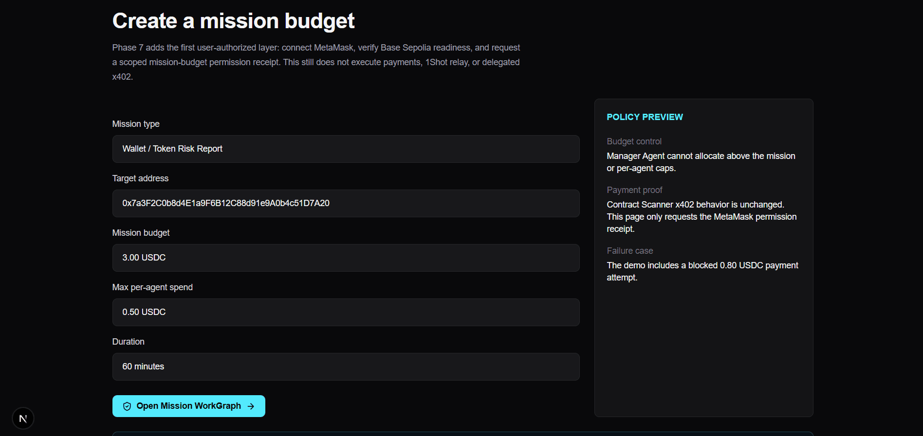 TaskMarket402 application screenshot